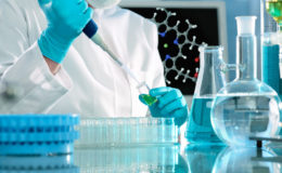 Scientist working at the laboratory